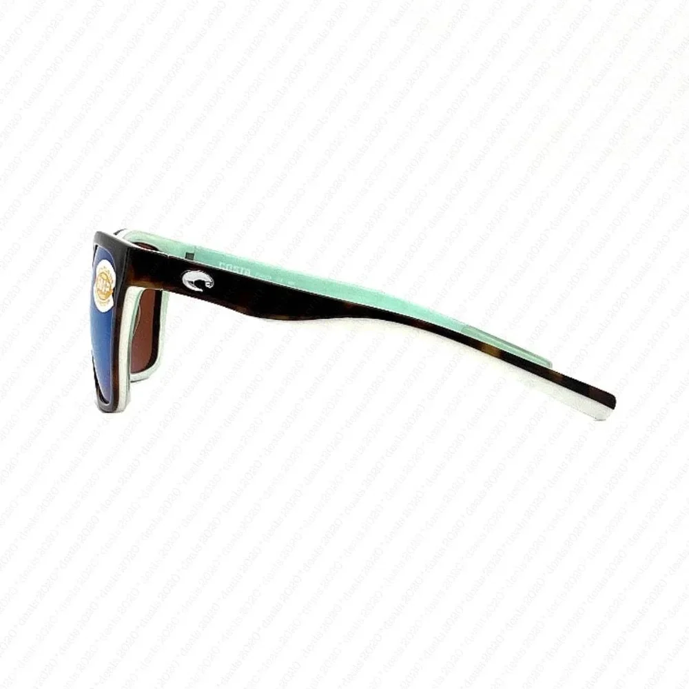 Costa Del Mar Panga 580P Shiny Tortoise White Seafoam Polarized Sunglasses - Picture 4 of 11